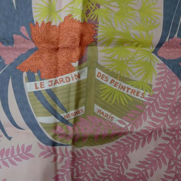 HERMES Authentic Pink Silk Scarf - Picture 7 of 8